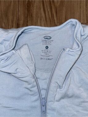 HALO SleepSack SuperSoft Bamboo Blue Fog Size M